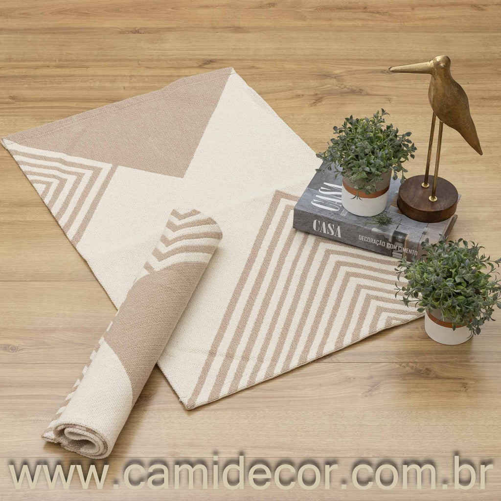 Jogo de Passadeira Suez com 3 peças - Nude