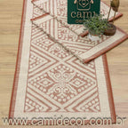 Jogo de Passadeira Toscana com 3 Peças - Terracota