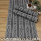 Jogo de Passadeira Veneza com 3 Peças - Chumbo