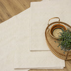 Jogo de Passadeira Veneza com 3 peças - Cru