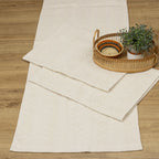 Jogo de Passadeira Veneza com 3 peças - Cru