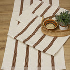 Jogo de Passadeira Veneza com 3 peças - Cru e Marrom