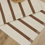 Jogo de Passadeira Veneza com 3 peças - Cru e Marrom