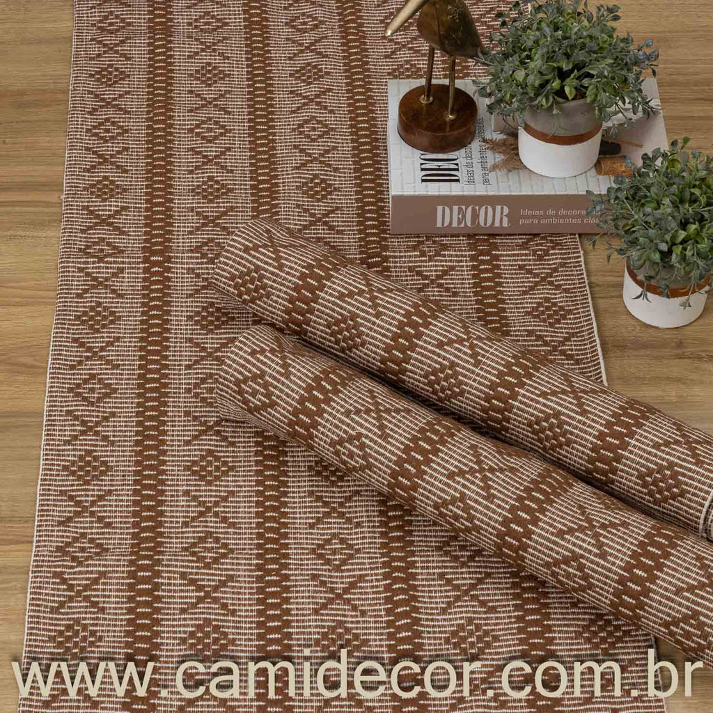 Jogo de Passadeira Veneza com 3 Peças - Marrom