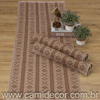 Jogo de Passadeira Veneza com 3 Peças - Marrom