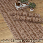 Jogo de Passadeira Veneza com 3 Peças - Marrom