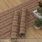 Jogo de Passadeira Veneza com 3 Peças - Marrom