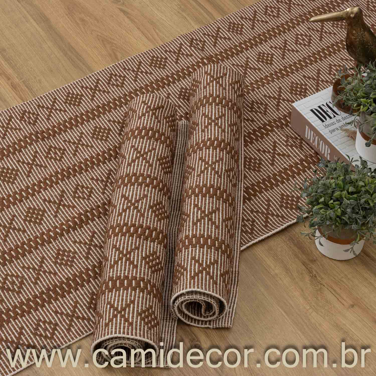 Jogo de Passadeira Veneza com 3 Peças - Marrom