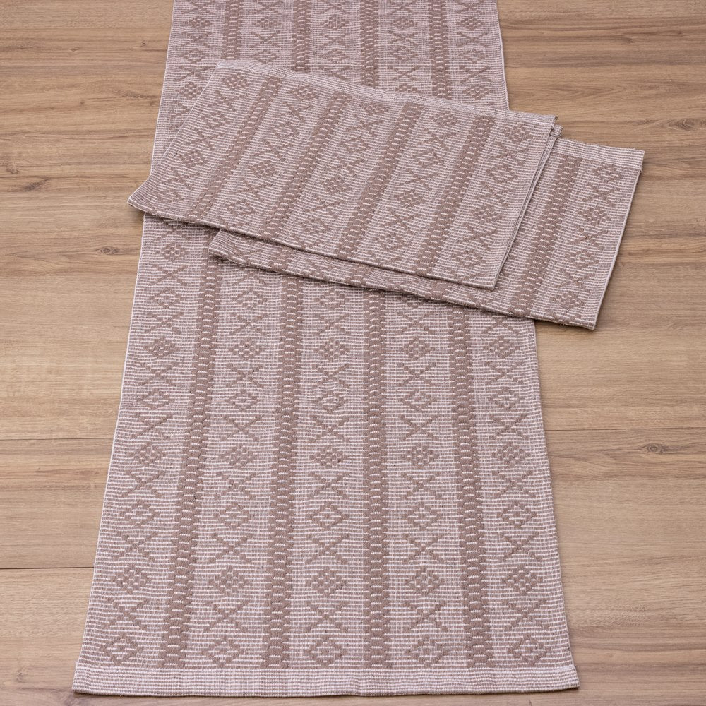 Jogo de Passadeira Veneza com 3 Peças - Nude