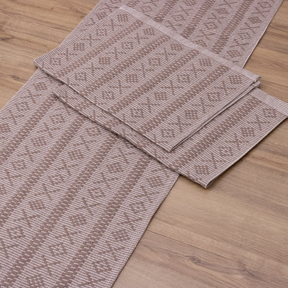 Jogo de Passadeira Veneza com 3 Peças - Nude