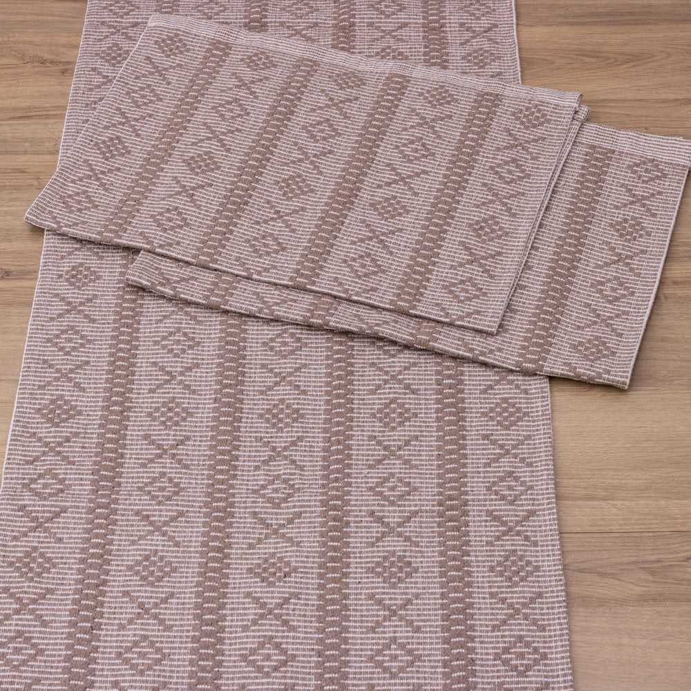 Jogo de Passadeira Veneza com 3 Peças - Nude