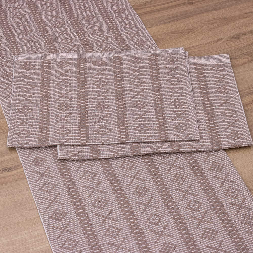 Jogo de Passadeira Veneza com 3 Peças - Nude