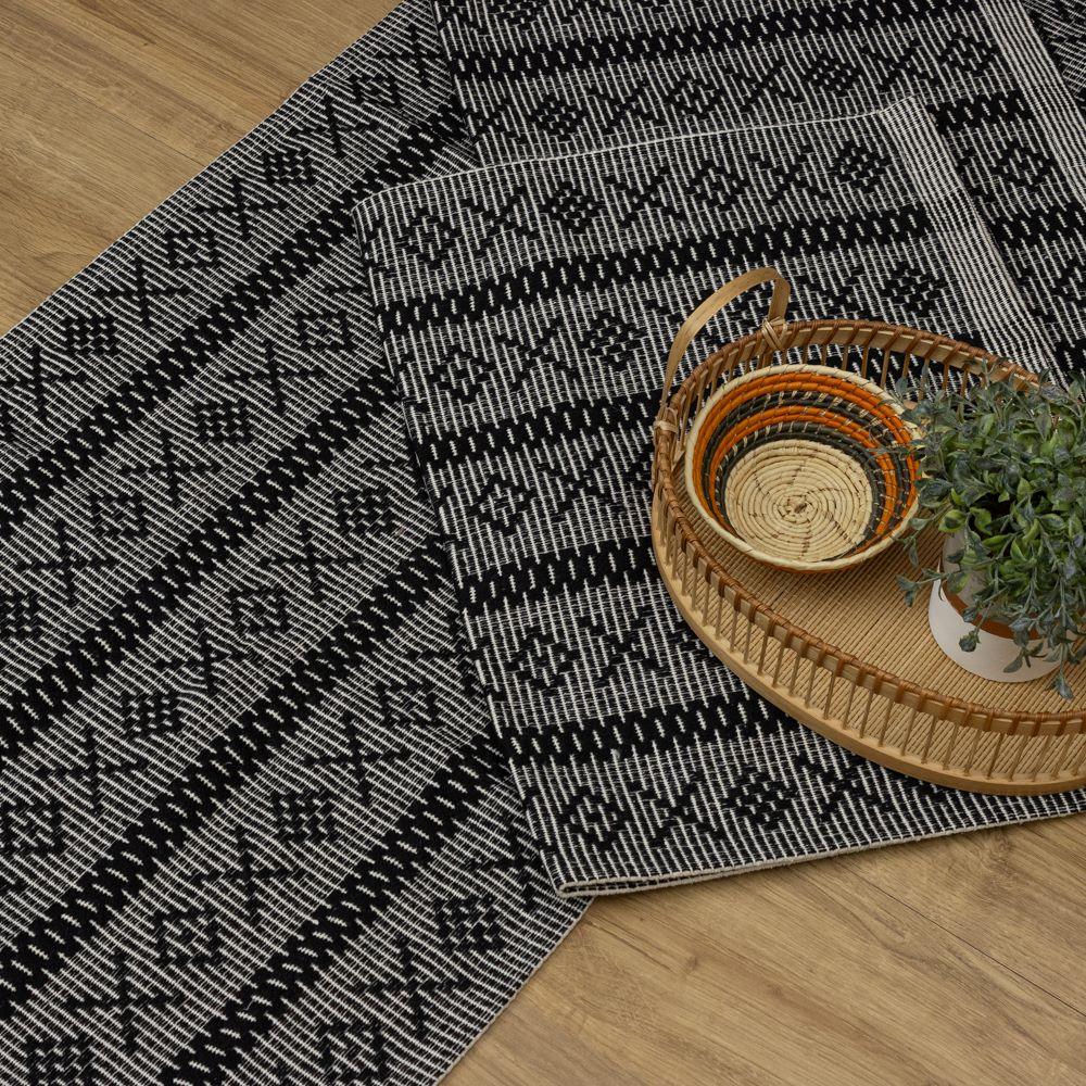 Jogo de Passadeira Veneza com 3 peças - Preto