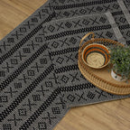 Jogo de Passadeira Veneza com 3 peças - Preto