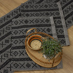 Jogo de Passadeira Veneza com 3 peças - Preto