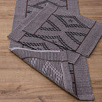 Jogo de Passadeira Zurick Zig Zag com 3 peças -  Preto e Marrom