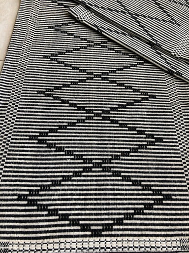 Jogo de Passadeira Zurick Zig Zag com 3 peças - Preto