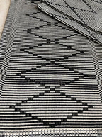 Jogo de Passadeira Zurick Zig Zag com 3 peças - Preto