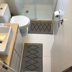 Jogo de Passadeira Zurick Zig Zag com 3 peças - Preto