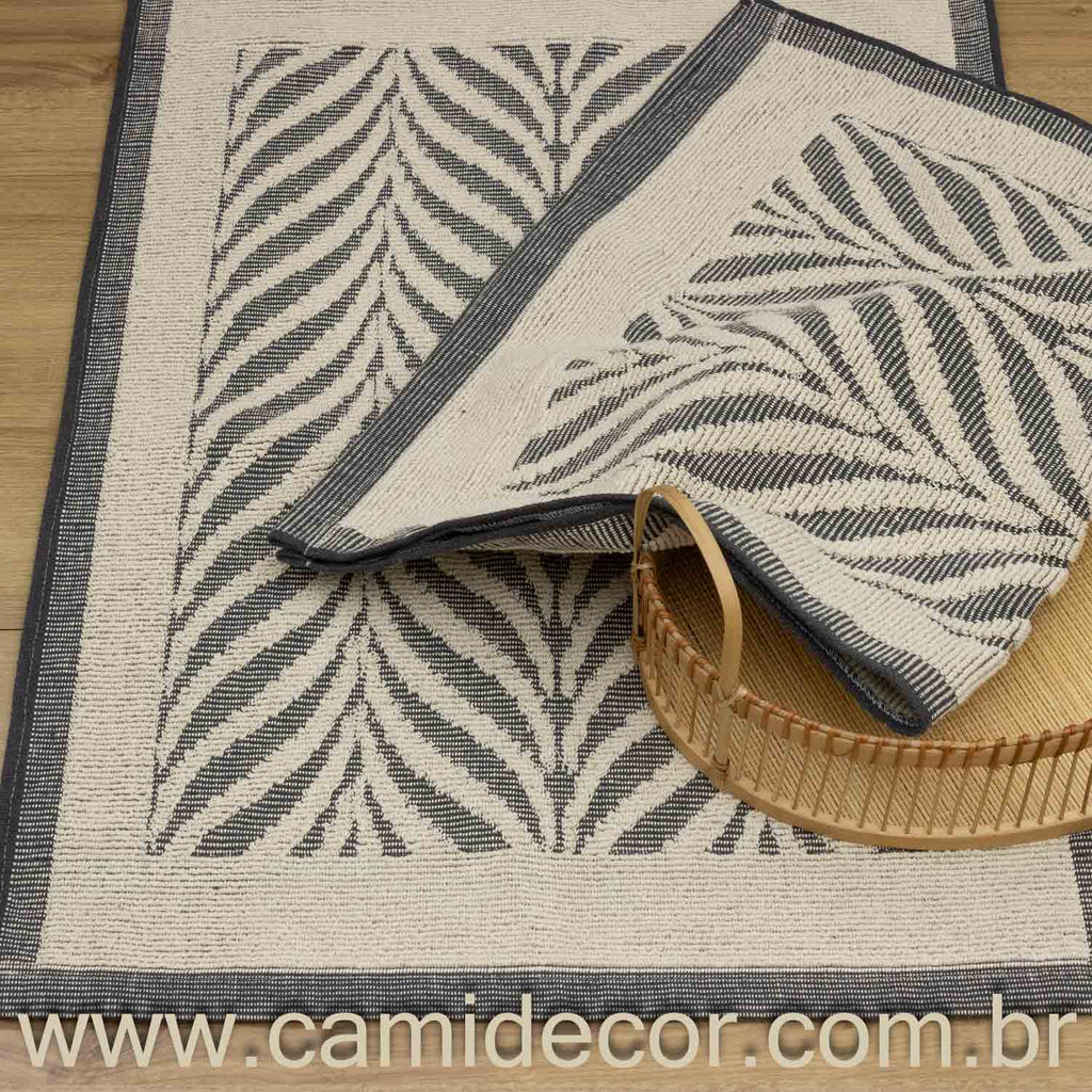 Jogo de Tapetes Amazonas com 2 peças - Cinza