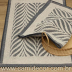 Jogo de Tapetes Amazonas com 2 peças - Cinza