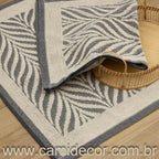 Jogo de Tapetes Amazonas com 2 peças - Cinza