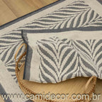 Jogo de Tapetes Amazonas com 2 peças - Cinza