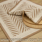 Jogo de Tapetes Amazonas com 2 peças - Marrom Claro