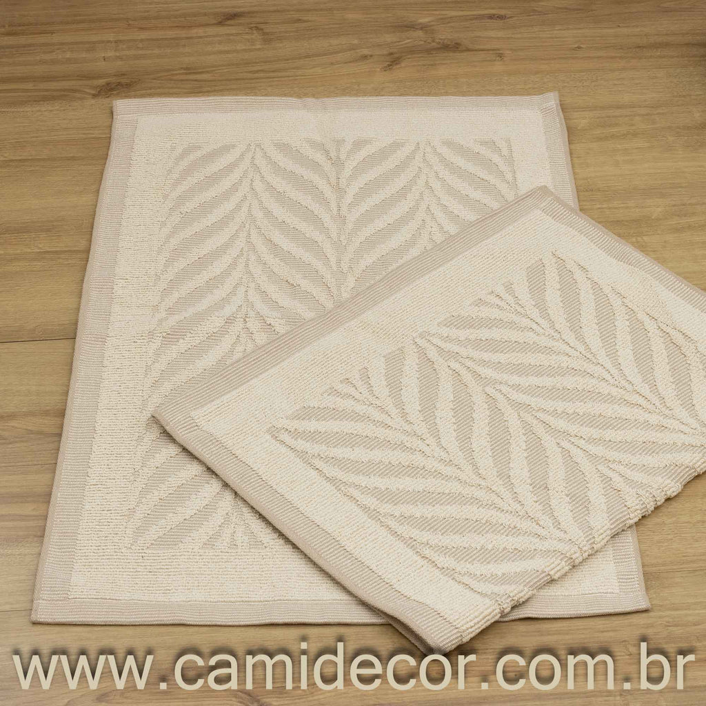 Jogo de Tapetes Amazonas com 2 peças - Nude
