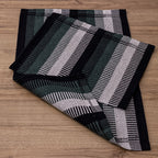 Jogo de Tapetes Zurick Listrado com 2 peças -  Preto e Verde