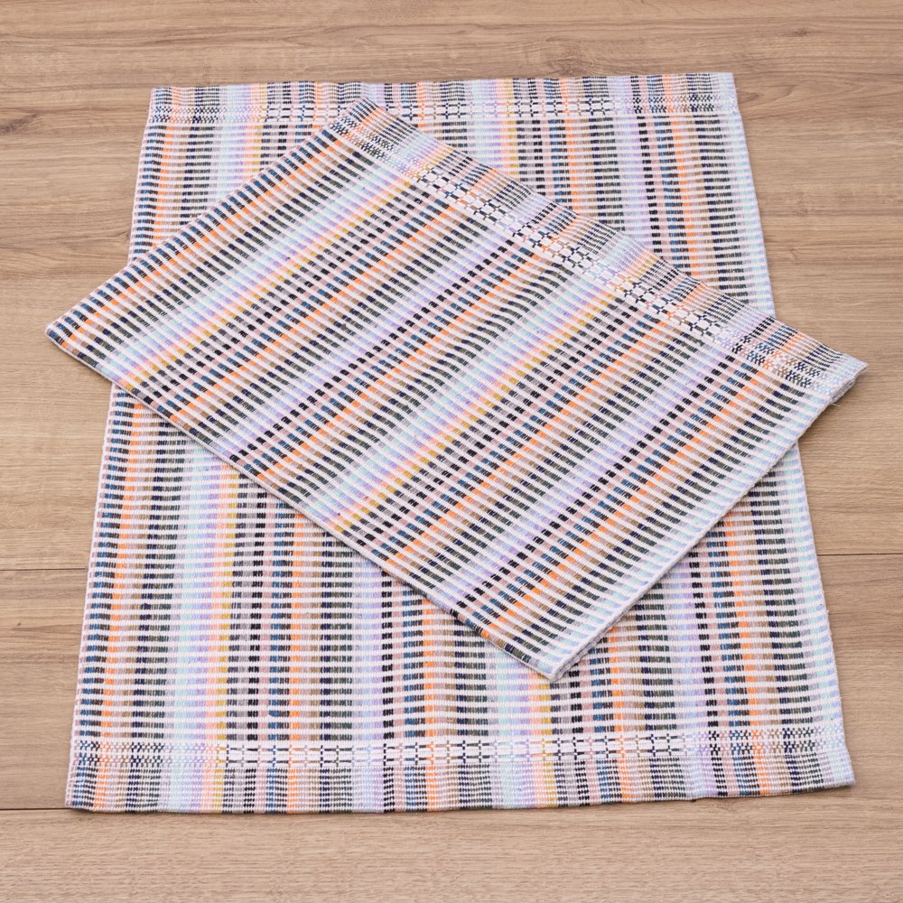 Jogo de Tapetes Zurick Listrado com 2 peças -  Arco Íris