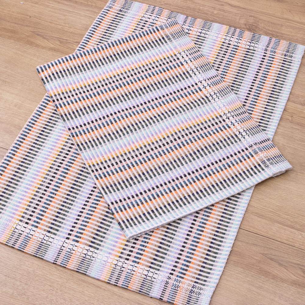 Jogo de Tapetes Zurick Listrado com 2 peças -  Arco Íris