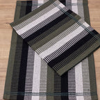 Jogo de Tapetes Zurick Listrado com 2 peças -  Verde