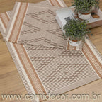 Jogo de Tapetes Zurick Zig Zag com 2 peças - Bege