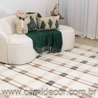 Kit com 2 Capas Aveludadas e Bordadas Natalinas - Floresta de Natal