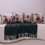 Kit com 4 Capas Almofadas em Linho Natal - Magia dos Duendes