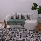 Kit com 4 Capas de Almofadas 45x45 - Suede Folhas Abstratas