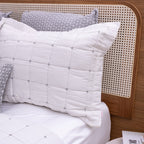 Kit Completo DIARA Cama Posta KING - Cinza, 7 Peças Dupla Face (2,60x2,80m)