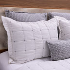 Kit Completo DIARA Cama Posta SUPER KING - Cinza, 7 Peças Dupla Face (2,75x3,0m)