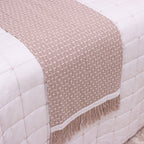 Kit Completo DIARA Cama Posta SUPER KING - Rosa e Off White, 7 Peças Dupla Face (2,75x3,0m)