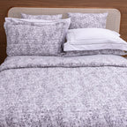 Kit Completo FIORELLA Cama Posta SUPER KING - Cinza, 7 Peças Dupla Face (2,75x3,0m)