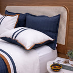 Kit Completo LÍNIA Cama Posta KING Azul Marinho - 3 peças (2,60 x 2,80m)