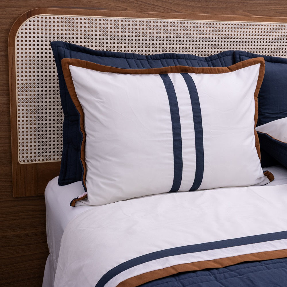 Kit Completo LÍNIA Cama Posta KING Azul Marinho - 3 peças (2,60 x 2,80m)