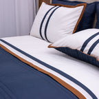 Kit Completo LÍNIA Cama Posta KING Azul Marinho - 3 peças (2,60 x 2,80m)