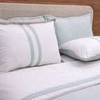 Kit Completo Línia Cama Posta QUEEN Verde Malva - 3 peças (2,40 x 2,60m)