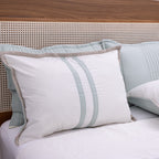 Kit Completo Línia Cama Posta QUEEN Verde Malva - 3 peças (2,40 x 2,60m)