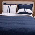 Kit Completo LÍNIA Cama Posta SUPER KING Azul Marinho - 3 peças (2,75 x 3,0m)