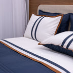 Kit Completo LÍNIA Cama Posta SUPER KING Azul Marinho - 3 peças (2,75 x 3,0m)