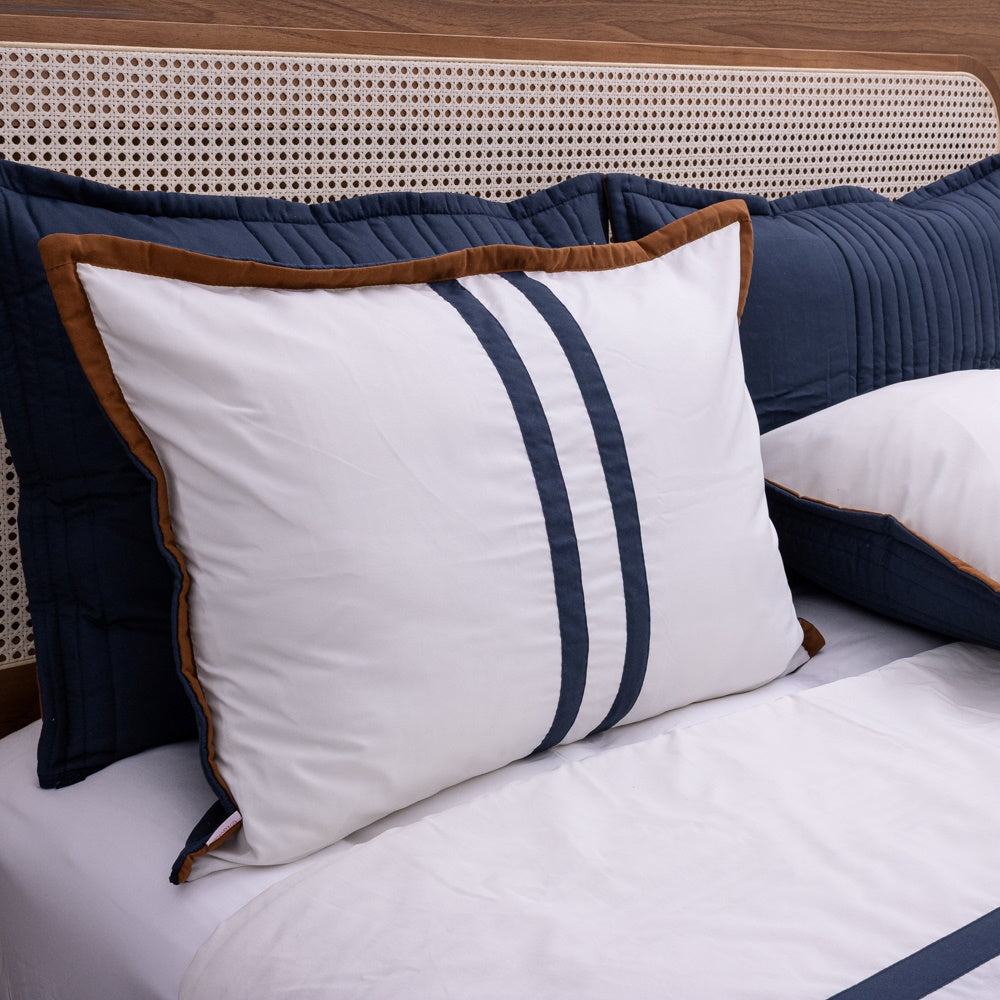 Kit Completo LÍNIA Cama Posta SUPER KING Azul Marinho - 3 peças (2,75 x 3,0m)