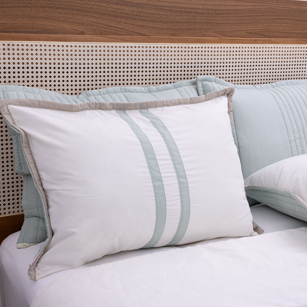 Kit Completo Línia Cama Posta SUPER KING Verde Malva - 3 peças (2,75 x 3,0m)